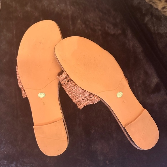 Brown Woven Slide Sandals - Picture 7 of 7